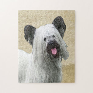 Skye Terrier Painting - Niedliche Original Dog Art Puzzle