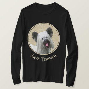 Skye Terrier Painting - Niedliche Original Dog Art T-Shirt