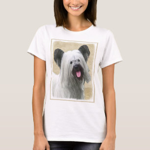 Skye Terrier Painting - Niedliche Original Dog Art T-Shirt