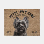 Skye Terrier Personalisiert Pet Fußmatte (Vorderseite)