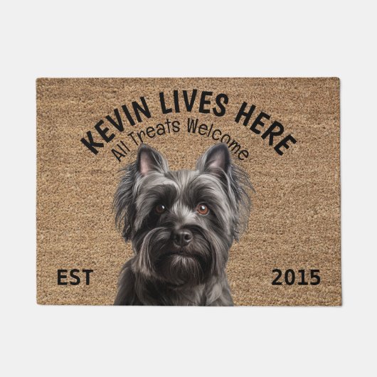 Skye Terrier Personalisiert Pet Fußmatte (Vorderseite)