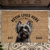 Skye Terrier Personalisiert Pet Fußmatte