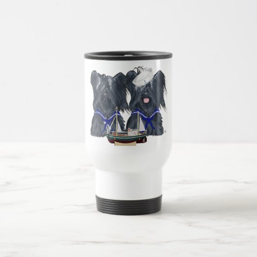 Skye Terrier Sailors Travel Mug Reisebecher (Mittel)