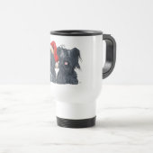 Skye Terrier Santa Claus Travel Mug Reisebecher (VorderseiteRechts)
