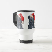 Skye Terrier Santa Claus Travel Mug Reisebecher (Vorderseite Links)