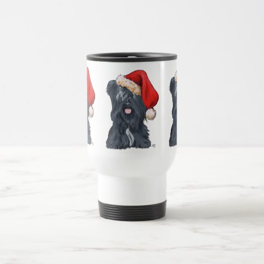 Skye Terrier Santa Claus Travel Mug Reisebecher (Mittel)