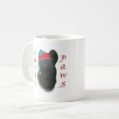 Skye Terrier Santa Paws Kaffeetasse (Vorderseite Links)
