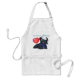 Skye Terrier Seemann Valentine Schürze