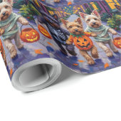 Skye Terrier Trick-oder-Treating Halloween-Kostüme Geschenkpapier (Rolleneckpunkt)