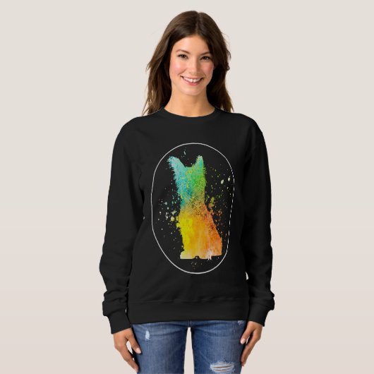 Skye Terrier Vintage 1 Sweatshirt (Vorne ganz)