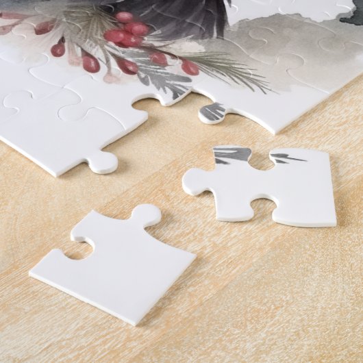 Skye Terrier Weihnachtsmann Festliche Jungfrau Puzzle (Seite)