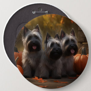 Skye Terrier Welpe Autumn Delight Pumpen Button