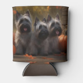 Skye Terrier Welpe Autumn Delight Pumpen Dosenkühler (Vorderseite)