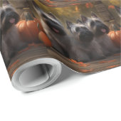 Skye Terrier Welpe Autumn Delight Pumpen Geschenkpapier (Rolleneckpunkt)