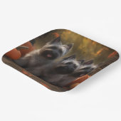 Skye Terrier Welpe Autumn Delight Pumpen Pappteller (Gewinkelt)