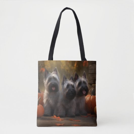 Skye Terrier Welpe Autumn Delight Pumpen Tasche (Vorderseite)