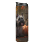 Skye Terrier Welpe Autumn Delight Pumpen Thermosbecher (Nach rechts gedreht)
