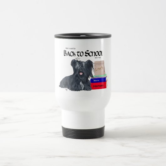 Skye Terrier Zurück zu Schulreisen Mug Reisebecher (Mittel)