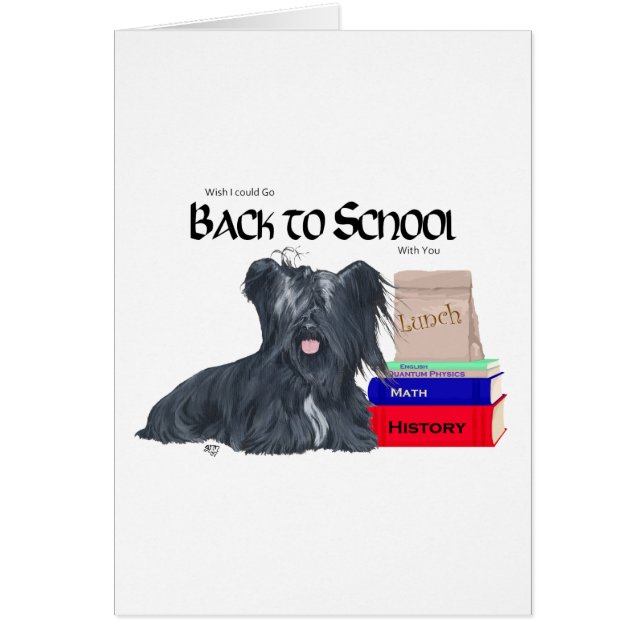 Skye Terrier zurück zur Schule (Vorne)
