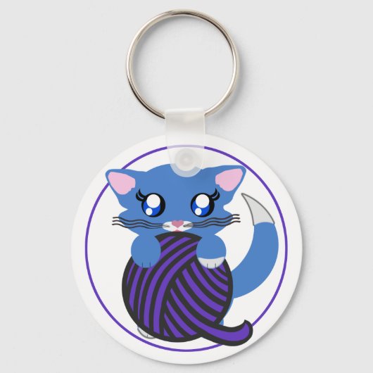Skye Toon Kitty Kitten Schlüsselanhänger (Vorderseite)