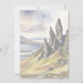 Skye-Wasserfarben-Einladung Einladung (Rückseite)