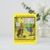 Skygack beobachtet einen Betrunkenen Postkarte (Stehend Vorderseite)