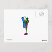 Skygack beobachtet einen Betrunkenen Postkarte (Rückseite)