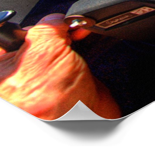 Skyhawk Cockpit in HDR. Poster (Ecke)