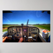 Skyhawk Cockpit in HDR. Poster (Vorne)