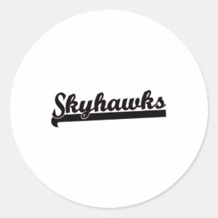 Skyhawks Lacrosse Volleyball Skydiving Basketball Runder Aufkleber