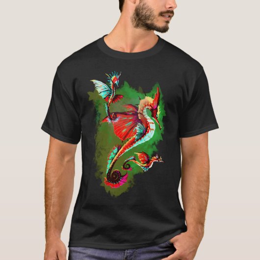 SkyHorses Rot T-Shirt (Vorderseite)