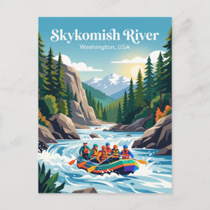 Skykomish River Washington, USA Postkarte