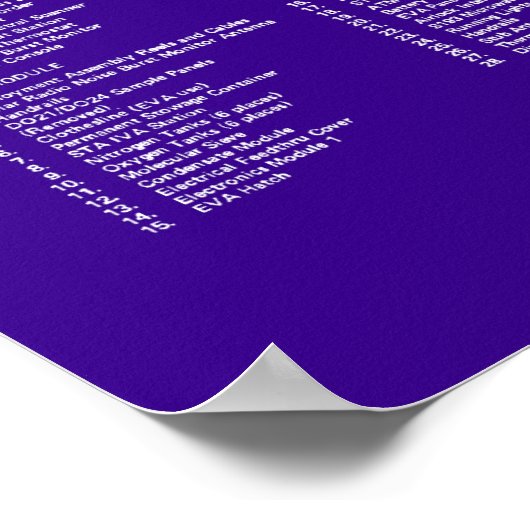 Skylab-Blaupause Poster (Ecke)