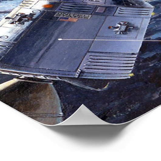 Skylab mit dem Command/Service-Modul Poster (Ecke)