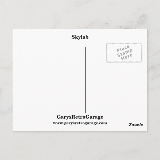 Skylab Postkarte (Rückseite)