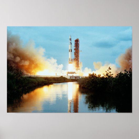 Skylab Space Station - Saturn V Start Poster (Vorne)