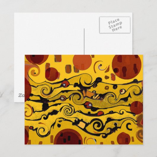 Skyland Abstrakt Postkarte (Vorne/Hinten)