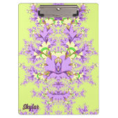 SKYLAR ~ Mauve, gelb, grün Klemmbrett (Vorderseite)