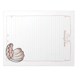 Skylar Scallop Lined Notizblock