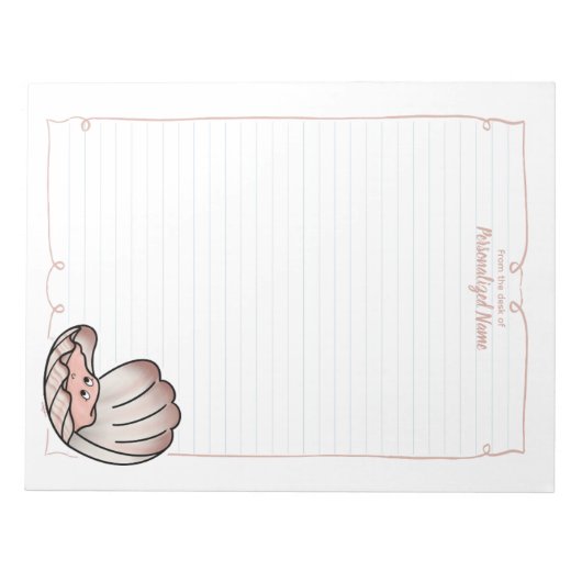 Skylar Scallop Lined Notizblock (Vorderseite)