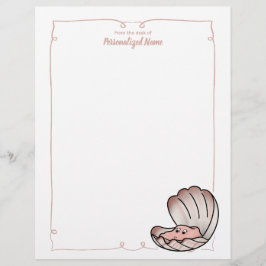 Skylar Scallop, unausgekleidet Briefbogen