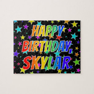 "SKYLAR" Vorname, Lustiges "HAPPY BIRTHDAY" Puzzle