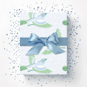 Skylark in Slate and Green Geschenkpapier