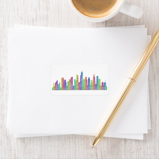 Skyline Adressaufkleber (Insitu)