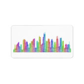 Skyline Adressaufkleber (Vorne)