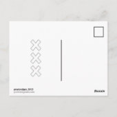 Skyline Amsterdam Postkarte (Rückseite)