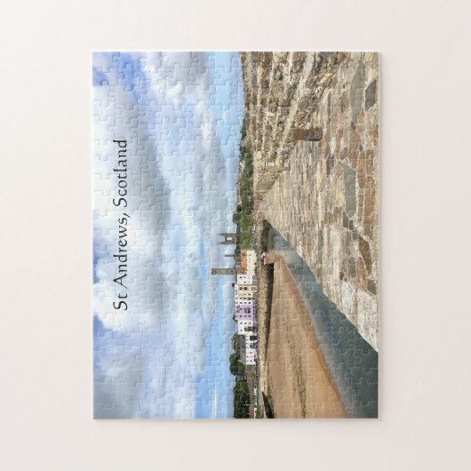 Skyline and Pier of St Andrews, Fife, Schottland Puzzle (Vertikal)