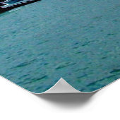 Skyline-Ansicht von Chicago von Navy Pier Poster (Ecke)