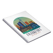 Skyline Architektur Frankfurt Deutschland Notizblock (Rechte Seite)