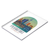 Skyline Architektur Frankfurt Deutschland Notizblock (Linke Seite)